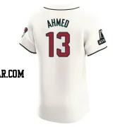 Nick Ahmed Men's Arizona Diamondbacks Cream Elite Home Patch Jersey