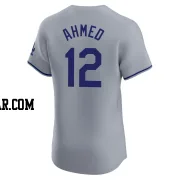 Nick Ahmed Men's Los Angeles Dodgers Gray Elite Road Jersey