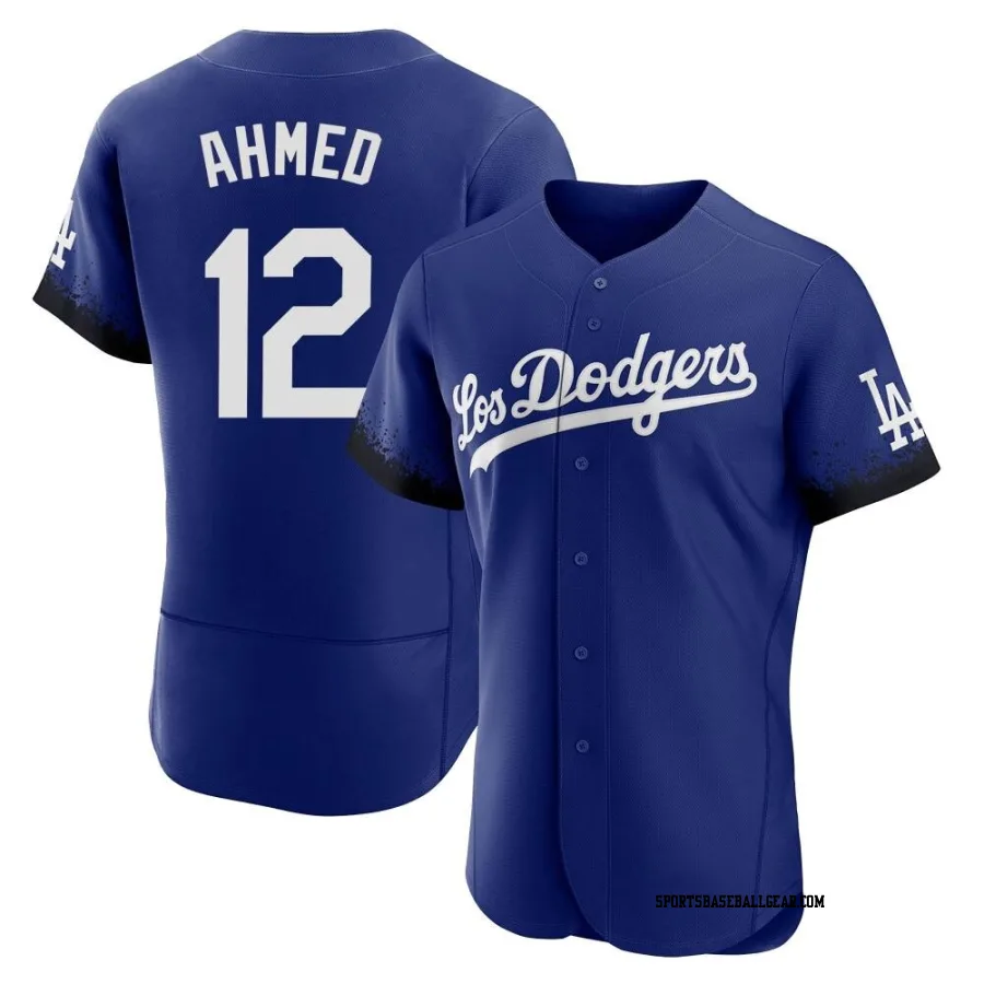 Nick Ahmed Men's Los Angeles Dodgers Royal Authentic 2021 City Connect Jersey