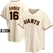 Nick Ahmed Men's San Francisco Giants Cream Replica Home Jersey