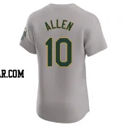 Nick Allen Men's Oakland Athletics Gray Elite Road Jersey