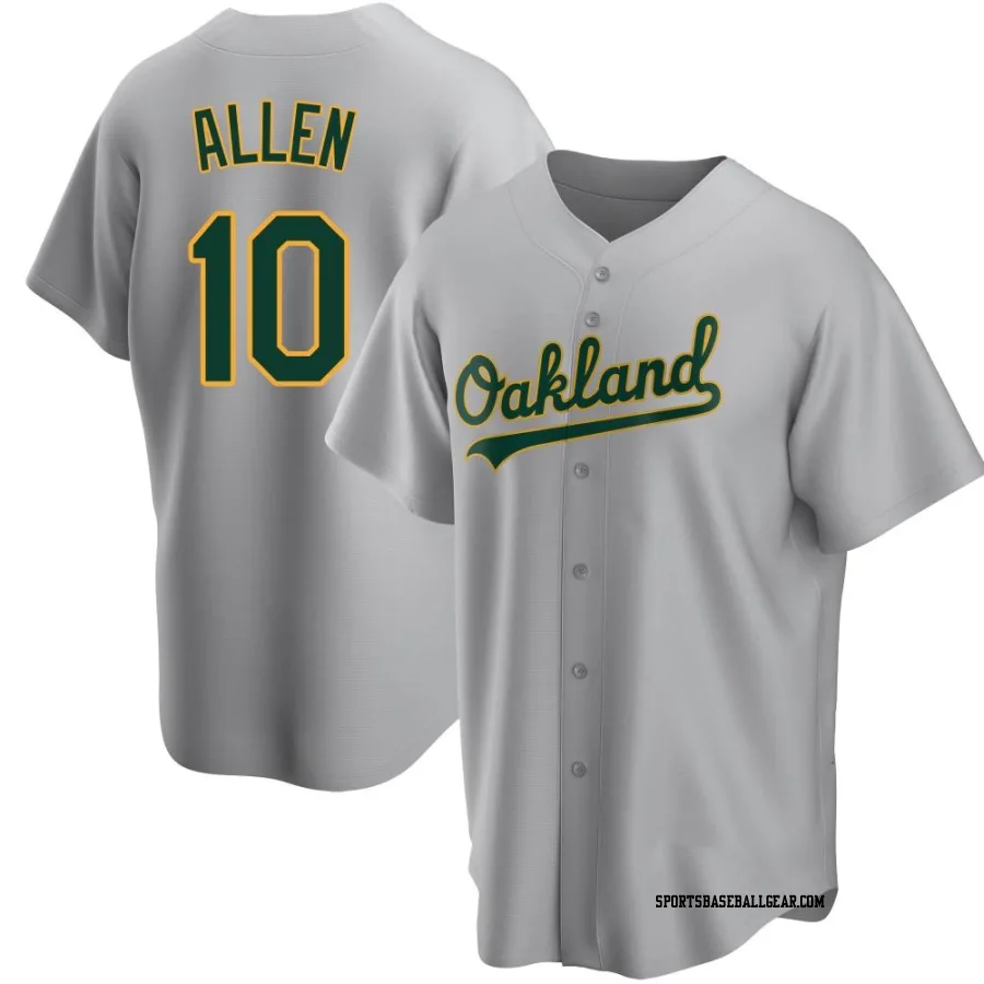 Nick Allen Men's Oakland Athletics Gray Replica Road Jersey