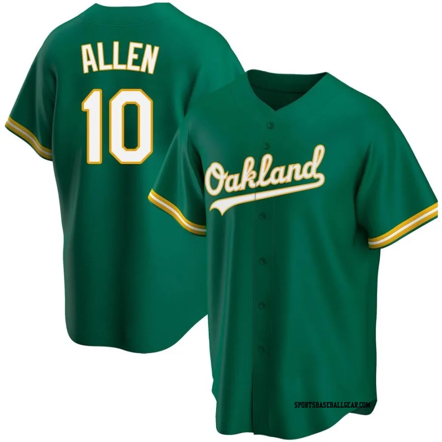 Nick Allen Men's Oakland Athletics Green Replica Kelly Alternate Jersey