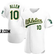 Nick Allen Men's Oakland Athletics White Authentic Home Jersey