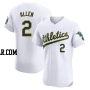 Nick Allen Men's Oakland Athletics White Elite Home Jersey