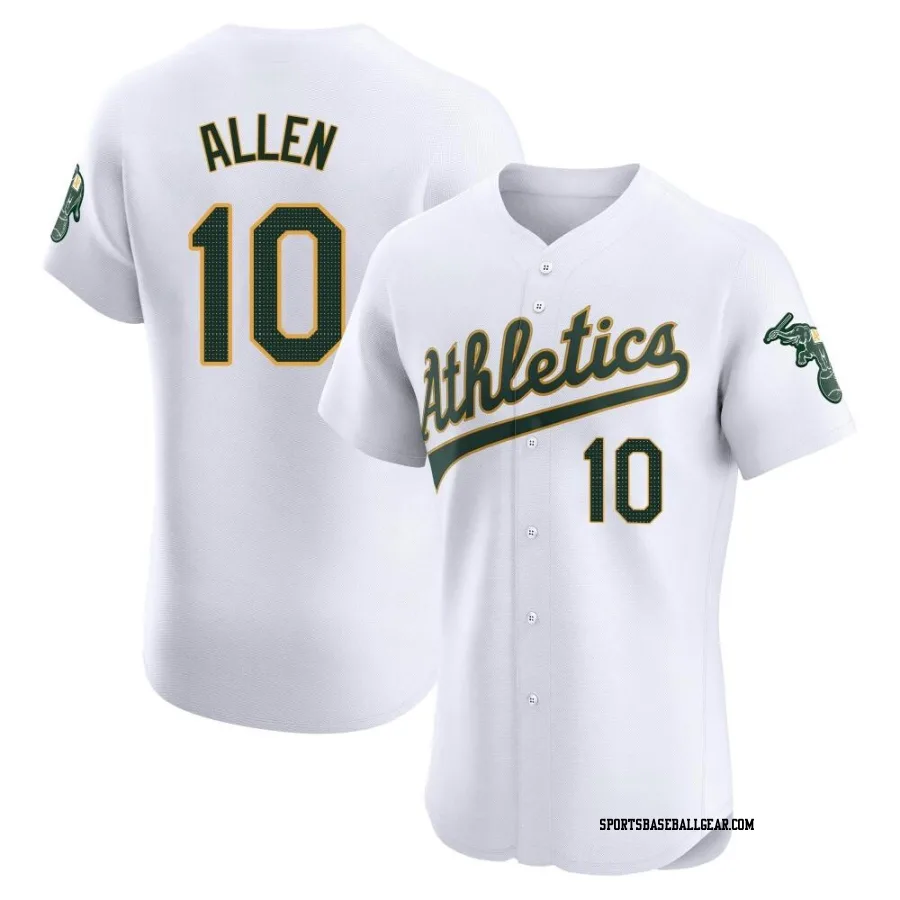 Nick Allen Men's Oakland Athletics White Elite Home Jersey