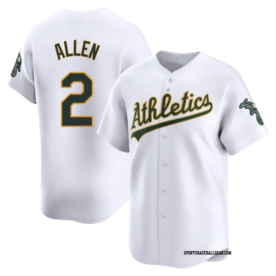 Nick Allen Men's Oakland Athletics White Limited Home Jersey