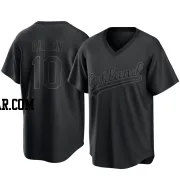 Nick Allen Youth Oakland Athletics Black Replica Pitch Fashion Jersey