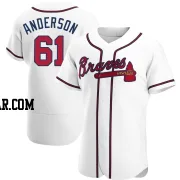 Nick Anderson Men's Atlanta Braves White Authentic Home Jersey