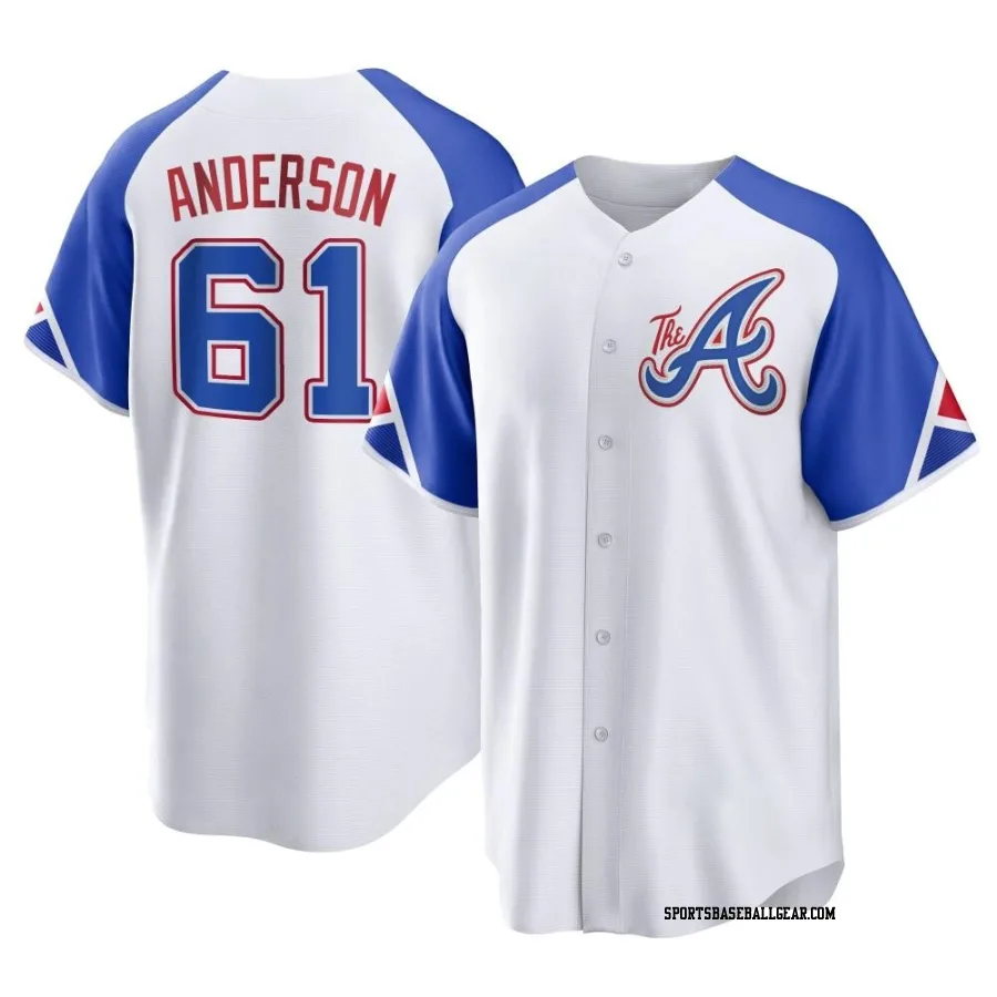 Nick Anderson Men's Atlanta Braves White Replica 2023 City Connect Jersey