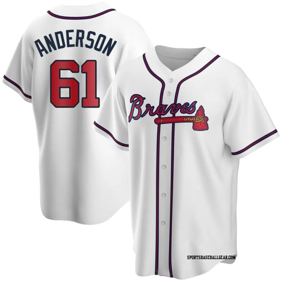 Nick Anderson Men's Atlanta Braves White Replica Home Jersey