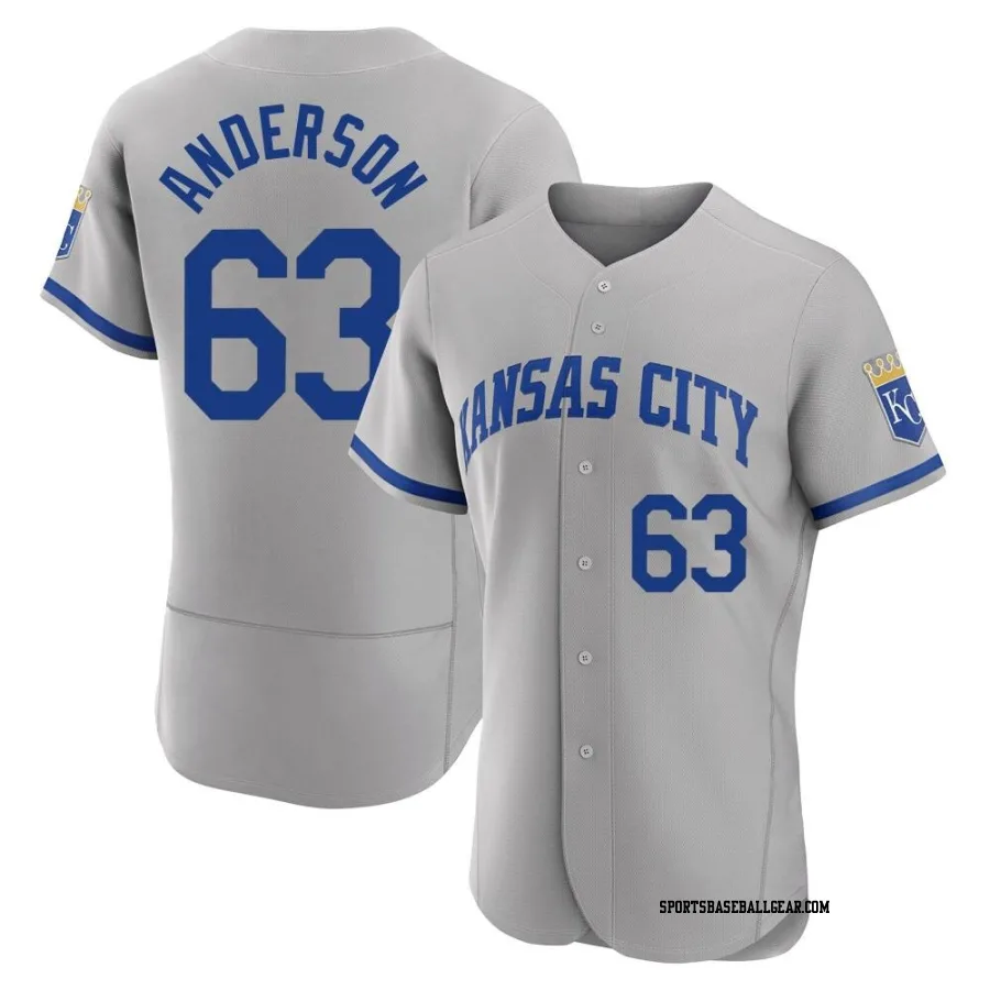 Nick Anderson Men's Kansas City Royals Gray Authentic 2022 Road Jersey