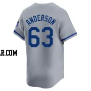 Nick Anderson Men's Kansas City Royals Gray Limited Away Jersey