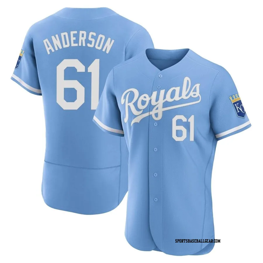 Nick Anderson Men's Kansas City Royals Light Blue Authentic 2022 Alternate Jersey