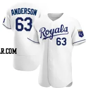 Nick Anderson Men's Kansas City Royals White Authentic Home Jersey