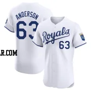 Nick Anderson Men's Kansas City Royals White Elite Home Jersey