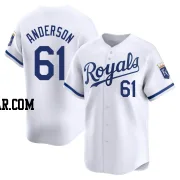 Nick Anderson Men's Kansas City Royals White Limited Home Jersey