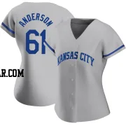 Nick Anderson Women's Kansas City Royals Gray Authentic 2022 Road Jersey