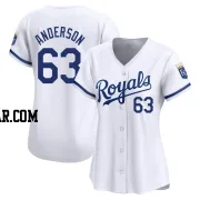 Nick Anderson Women's Kansas City Royals White Limited Home Jersey