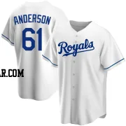 Nick Anderson Youth Kansas City Royals White Replica Home Jersey