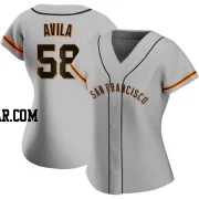 Nick Avila Women's San Francisco Giants Gray Authentic Road Jersey