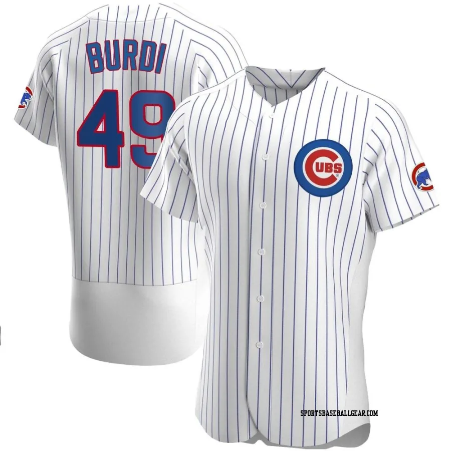 Nick Burdi Men's Chicago Cubs White Authentic Home Jersey