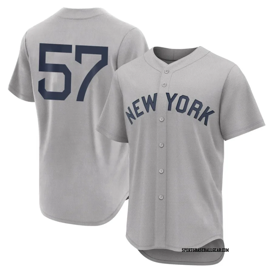 Nick Burdi Men's New York Yankees Gray Authentic 2021 Field of Dreams Jersey