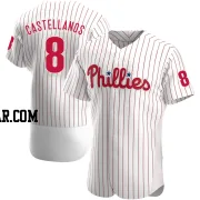 Nick Castellanos Men's Philadelphia Phillies White Authentic Home Jersey