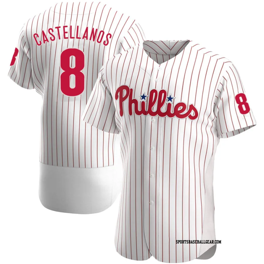 Nick Castellanos Men's Philadelphia Phillies White Authentic Home Jersey