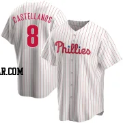 Nick Castellanos Youth Philadelphia Phillies White Replica Home Jersey