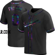 Nick Frasso Men's Los Angeles Dodgers Black Holographic Replica Alternate Jersey