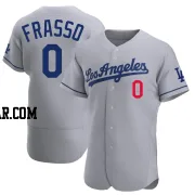 Nick Frasso Men's Los Angeles Dodgers Gray Authentic Away Jersey