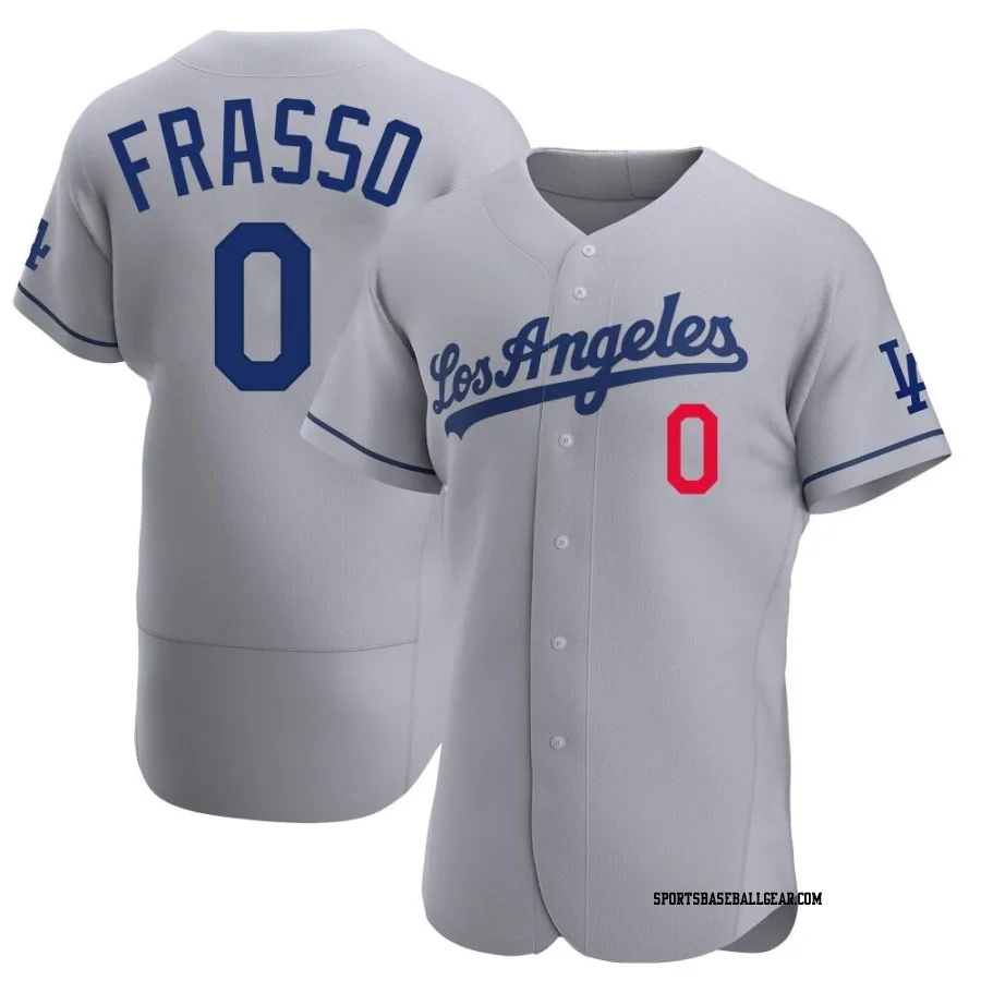 Nick Frasso Men's Los Angeles Dodgers Gray Authentic Away Jersey