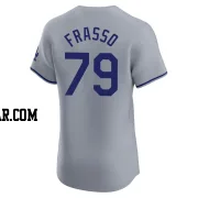 Nick Frasso Men's Los Angeles Dodgers Gray Elite Road Jersey