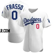 Nick Frasso Men's Los Angeles Dodgers White Authentic Home Jersey