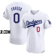 Nick Frasso Men's Los Angeles Dodgers White Elite Home Jersey