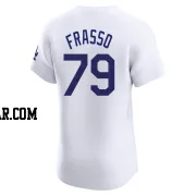 Nick Frasso Men's Los Angeles Dodgers White Elite Home Jersey