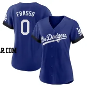 Nick Frasso Women's Los Angeles Dodgers Royal Replica 2021 City Connect Jersey