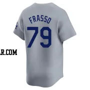 Nick Frasso Youth Los Angeles Dodgers Gray Limited Away Jersey