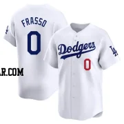 Nick Frasso Youth Los Angeles Dodgers White Limited Home Jersey