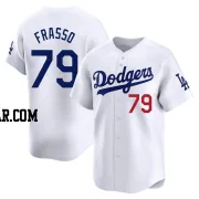 Nick Frasso Youth Los Angeles Dodgers White Limited Home Jersey