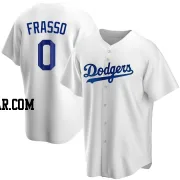 Nick Frasso Youth Los Angeles Dodgers White Replica Home Jersey