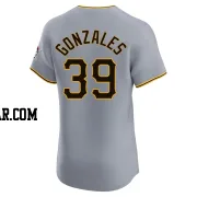 Nick Gonzales Men's Pittsburgh Pirates Gray Elite Road Jersey