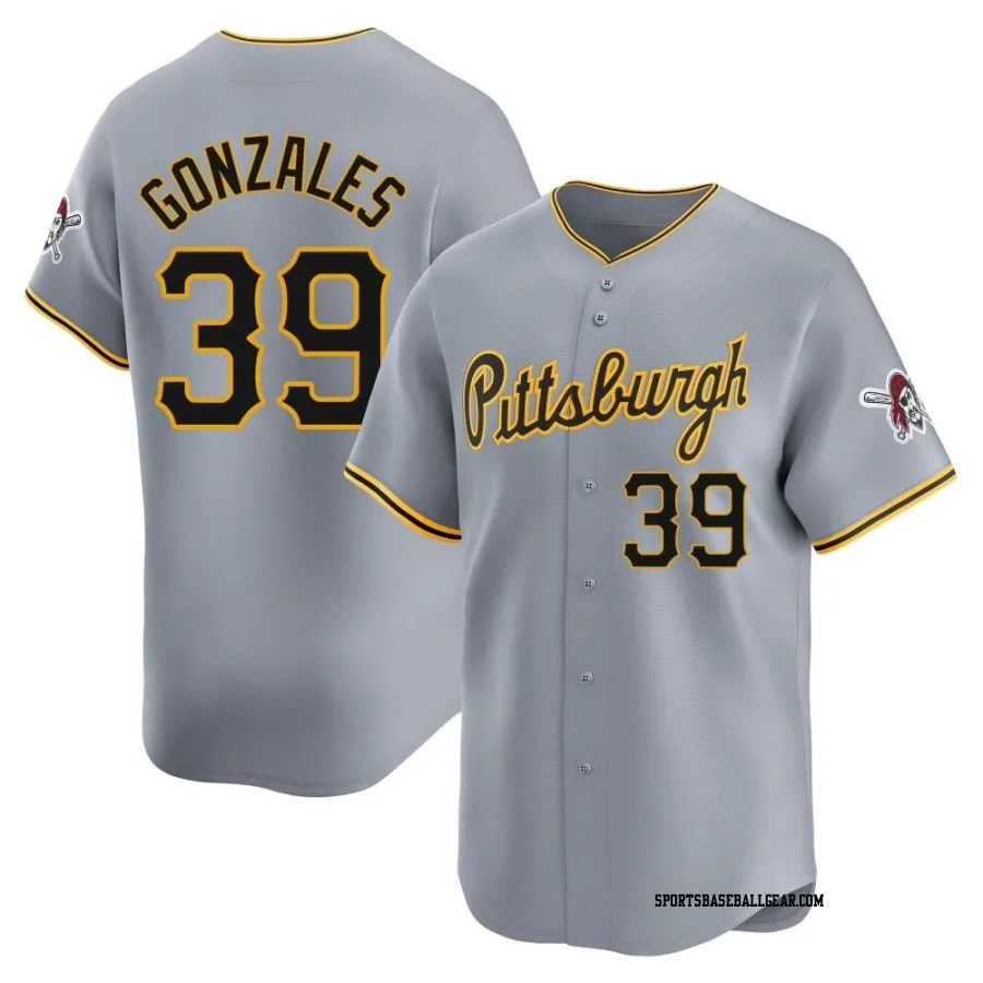 Nick Gonzales Men's Pittsburgh Pirates Gray Limited Away Jersey