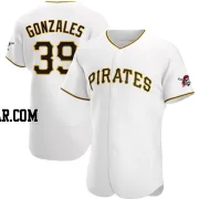 Nick Gonzales Men's Pittsburgh Pirates White Authentic Home Jersey