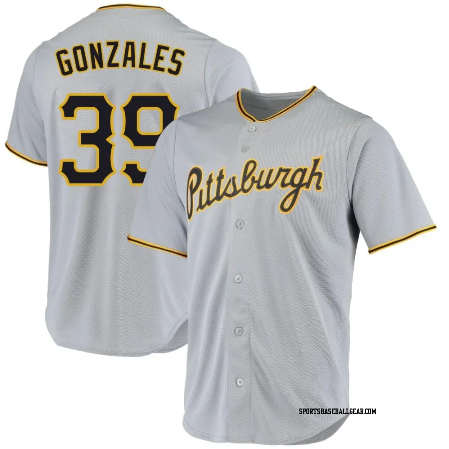 Nick Gonzales Youth Pittsburgh Pirates Gray Replica Road Jersey