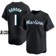 Nick Gordon Men's Miami Marlins Black Limited Alternate Jersey