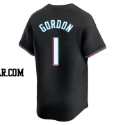 Nick Gordon Men's Miami Marlins Black Limited Alternate Jersey