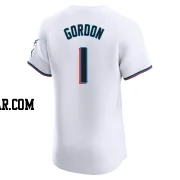 Nick Gordon Men's Miami Marlins White Elite Home Jersey