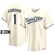 Nick Gordon Men's Minnesota Twins Cream Replica Alternate Jersey